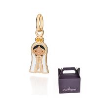 Pingente N.S Fátima Banhado Ouro Resina Rommanel 542911 Pingente N.S Fátima Banhado Ouro Resina Rommanel 542911