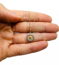 Pingente nossa senhora aparecida em ouro 18k 750 (cod4y)