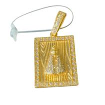 Pingente Nossa Senhora Cravejada P - Banhado a ouro 18k Pingente Nossa Senhora Cravejada P - Banhado a ouro 18k