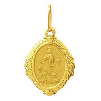 Pingente Nossa Senhora Da Conceição Ouro 18K Oval Bordada k110 Pingente Nossa Senhora Da Conceição Ouro 18K Oval Bordada k110