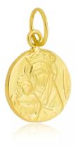 Pingente Nossa Senhora Da Fé Ouro Amarelo 18 Kl