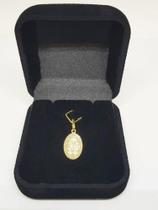 Pingente Nossa Senhora Das Graças Oval Em Ouro 18k Pingente Nossa Senhora Das Graças Oval Em Ouro 18k