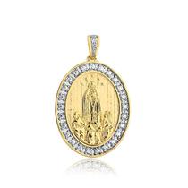 Pingente Nossa Senhora De Fátima Zircônia Folheado A Ouro Pingente Nossa Senhora De Fátima Zircônia Folheado A Ouro