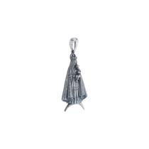 Pingente Nossa Senhora Do Carmo Modelo 02 Prata Envelhecida 925 Kl