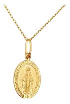 Pingente Nossa Senhora Milagrosa Em Ouro 18k (cod11y)