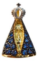 Pingente Nossa Senhora Zirconia E Corrente Veneziana Ouro18k