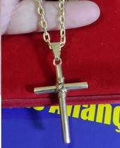 Pingente Oca 45 mm com Fio Ouro 18 Kilates 6.40 Gramas Tubo 4 mm