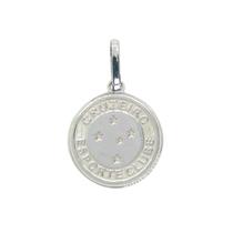 Pingente Oficial Escudo Cruzeiro 1,5cm Prata 925 Noble Joias Pingente Oficial Escudo Cruzeiro 1,5cm Prata 925 Noble Joias