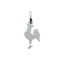 Pingente Oficial Galo Volpi Atlético MG 1,5cm Prata 925 Noble Joias