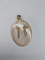 Pingente Ogum e Iansa