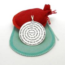 Pingente Oração Pai Nosso 4cm Folheada Prata Pi124 Pingente Oração Pai Nosso 4cm Folheada Prata Pi124