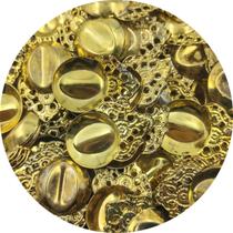 Pingente Ornamental 37x26mm Metal Dourado 50pçs 125g