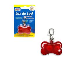 Pingente Ossinho Luz de Led Localizador Segurança Cães Pets Pingente Ossinho Luz de Led Localizador Segurança Cães Pets