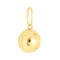 Pingente Ouro 18k Bola Bolinha Espelhada 7mm Pingente Ouro 18k Bola Bolinha Espelhada 7mm