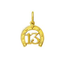 Pingente Ouro 18K Ferradura 13 Da Sorte Proteção 02021 K150 Pingente Ouro 18K Ferradura 13 Da Sorte Proteção 02021 K150