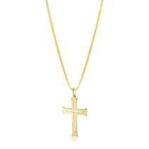 Pingente Ouro 18k Masculino Cruz Crucifixo Vazado M D015