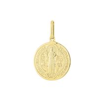 Pingente Ouro 18k Medalha Santo São Bento 2 Faces Pingente Ouro 18k Medalha Santo São Bento 2 Faces