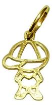 Pingente Ouro 18k Menino Pequeno 7 mm Peso 0.20 Gramas Pingente Ouro 18k Menino Pequeno 7 mm Peso 0.20 Gramas