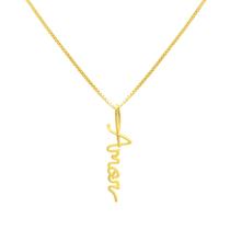 Pingente Ouro 18k Palavra Amor Espelhada P524