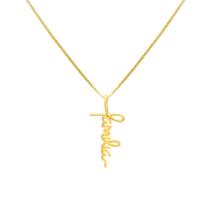 Pingente Ouro 18k Palavra Família P525
