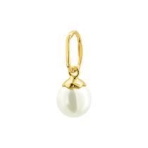 Pingente Ouro 18k Pérola Branca Sintética 5mm Pingente Ouro 18k Pérola Branca Sintética 5mm