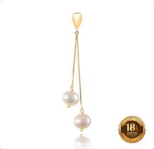 Pingente Ouro 18k Pérolas Naturais 6mm Pingente Ouro 18k Pérolas Naturais 6mm