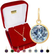 Pingente Ouro 18k Ponto De Luz 6mm