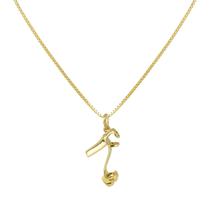 Pingente Ouro 18k Sapato Salto Alto Espelhado P596