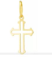 Pingente Ouro18 Kilates Peso 0.95 Gramas 15 mm Cruz Religião Papel Pingente Ouro18 Kilates Peso 0.95 Gramas 15 mm Cruz Religião Papel