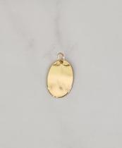 Pingente Oval Liso Vertigem Charm Banhado - BANHO: OURO Pingente Oval Liso Vertigem Charm Banhado - BANHO: OURO
