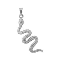 Pingente oxumaré banhado ouro branco