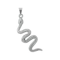 Pingente oxumaré banhado ouro branco