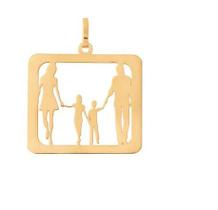 Pingente Pai e Filhos Ouro 18 kilates Peso 1.80 Gramas 14 mm Pingente Pai e Filhos Ouro 18 kilates Peso 1.80 Gramas 14 mm