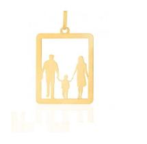 Pingente Pai Mâe Filho Ouro 18 k Peso 0.50 Grama 10 mm Pingente Pai Mâe Filho Ouro 18 k Peso 0.50 Grama 10 mm
