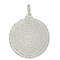 Pingente Pai Nosso Grande Prata Legitima 925 Pingente Pai Nosso Grande Prata Legitima 925