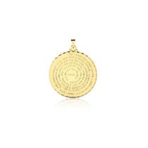 Pingente Pai Nosso Unissex banhado em Ouro 18k - 2,5cm - medio