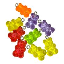Pingente Para Brincos Colares Pulseiras 50un Urso Gummy Bear