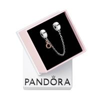 Pingente para pulseira PANDORA Dangling Crown O Safety Chain