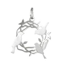 Pingente Passarinhos Coleção Estimação em Prata 925