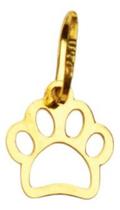 Pingente Pata De Cachorro Mini Ouro 18k