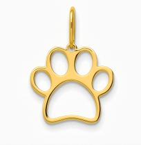 Pingente Pata De Cachorro Ouro 18k 750 Pingente Pata De Cachorro Ouro 18k 750