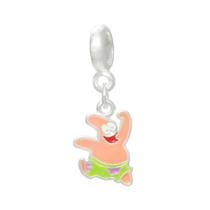Pingente Patrick Bob Esponja Banho Prata Pulseiras Berloques