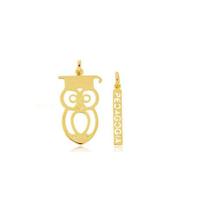 Pingente Pedagógia Duiplo Ouro 18 k Peso 0.60 Grama 15 mm Pingente Pedagógia Duiplo Ouro 18 k Peso 0.60 Grama 15 mm