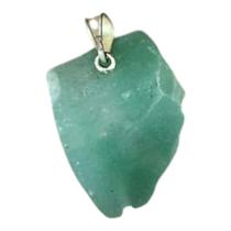 Pingente Pedra Bruta Quartzo Verde cura saúde equilíbrio