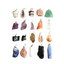 Pingente Pedra Natural Bruta (15 Unidades) Escolha O Modelo Pingente Pedra Natural Bruta (15 Unidades) Escolha O Modelo