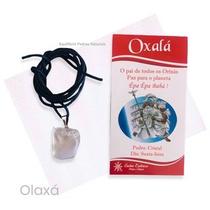 Pingente Pedra Natural + Cordão (coleção Orixás)