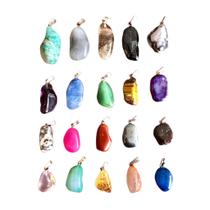 Pingente Pedra Natural Lapidada (5 Unidades) Escolha Modelo Pingente Pedra Natural Lapidada (5 Unidades) Escolha Modelo