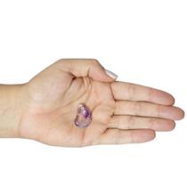 PINGENTE PEDRA ROLADA AMETISTA - (2 a 3,5)cm - PRATA 925