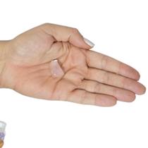 PINGENTE PEDRA ROLADA QUARTZO ROSA - (2 a 3,5)cm - PRATA 925