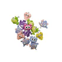 Pingente peixes em resina para bijuterias divertidas artesanato miçangas pulseira colar brinco 20un Pingente peixes em resina para bijuterias divertidas artesanato miçangas pulseira colar brinco 20un